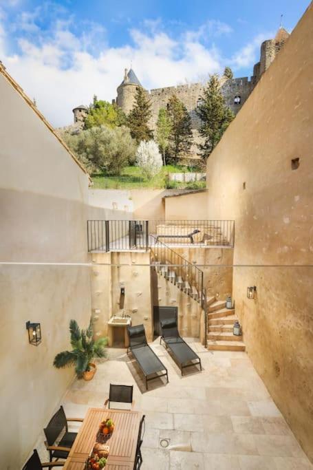 Longue Vie A La Reine - Piscine - Chateau Carcassonne Exteriér fotografie